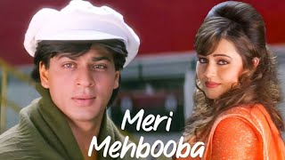 Meri Mehbooba  Lyrics  Zara Tasveer Se Tu Nikal Ke Samne Aa  Kumar Sanu  Alka Yagnik [upl. by Ynahirb469]