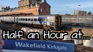 Half an Hour at 378  Wakefield Kirkgate Station 120122  Class 60 150 158 180 195 Grand Central [upl. by Dickenson]