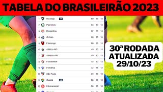 CLASSIFICAÃ‡ÃƒO DO BRASILEIRÃƒO 2023  TABELA DE CLASSIFICAÃ‡ÃƒO DO BRASILEIRÃƒO 2023 DE HOJE [upl. by Iras]