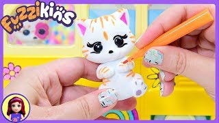 Colour in your toys Fuzzikins Kitty Campervan [upl. by Kingsly]