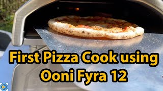 First Time Cook using Ooni Fyra 12 Wood Fired Pellet Pizza Oven [upl. by Nauqas]