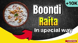 Boondi Raita recipe in easy style [upl. by Thurber]