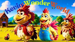 Il Gallo Bartolito  Chicken Song  Kevin WonderWorld Nursery Rhymes and Kids Songs [upl. by Aihsaei]