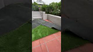 How To Lay Artificial Grass On Concrete Is The Cutting in Easy [upl. by Gathard323]