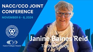 Janine Baines Reid  Principle Trident College  NACC amp CCO Conference [upl. by Nedlog]