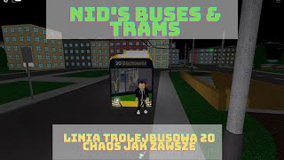 🚎Nids Buses amp Trams🚃 Chaos jak zawsze linia 20 BlachowniaŻwiry odc 15 [upl. by Ahsemal845]