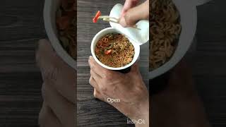 Veggi MANCHOW spicy vegetable flavour cup noodles recipe short [upl. by Yenettirb]