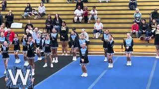 20231021 Rohnert Park 10U Warriors Cheer Routine At NBYFC Comp [upl. by Ardnued]