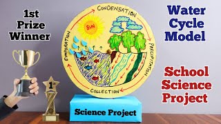 Water Cycle Model  Water Cycle Working Project  School Science Project science scienceproject [upl. by Lin163]