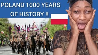 History Of Poland 🇵🇱 parade 1000 years of History 😱African Reacts [upl. by Plossl395]