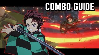 Hinokami Tanjiro Optimal COMBO GUIDE  Demon Slayer Hinokami Chronicles [upl. by Sihon329]