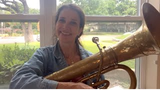 Nancy Bartke Tiger Rag Vintage FE Olds amp Son Baritone Horn [upl. by Carie]