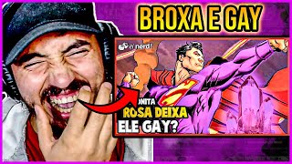 KRYPTONITA ROSA DEIXA O SUPERMAN GAY  Ei Nerd  Leozin React [upl. by Jenine]