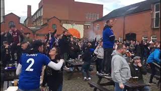 Leicester City fans celebrating Tielemans Goal vs Chelsea [upl. by Aruasor]