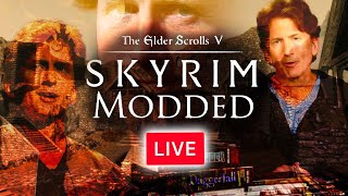 SKYRIM WITH 1000 MODS IS INSANE  Perfectly Balanced Hardcore Skyrim Challenge live [upl. by Hamrnand]