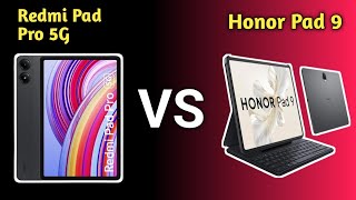 Redmi Pad Pro 5G VS Honor Pad 9 Tablet ⚡Best tablet for students 2024 in India [upl. by Tawnya]