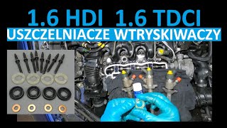 JAK USZCZELNIĆ WTRYSKIWACZE 16 HDI TDCI HOW TO SEAL INJECTORS 16 HDI TDCI [upl. by Blithe]