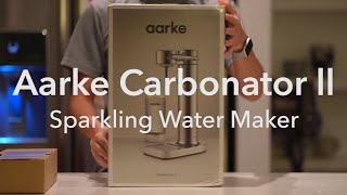 aarke Carbonator II sparkling water maker  アールケ カーボネーターII 炭酸水の作り方 [upl. by Yrogerg]