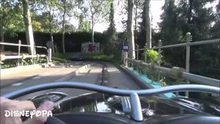 DisneyOpa  Autopia onride at Discoveryland in Disneyland Resort Paris DLRP [upl. by Elora]