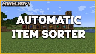 Minecraft  BEST Automatic Item Sorter  121 Tutorial [upl. by Navak251]