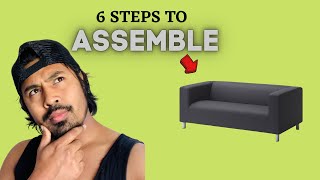 How to assemble Ikeas Klippan sofa [upl. by Aihsela]