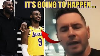 JJ Redick Reveals When Bronny amp LeBron James FIRST MOMENT in Game Will Be Talks G League Rumors [upl. by Mafala]