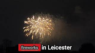 fireworks in Leicester uk 2024 diwali [upl. by Icyak]