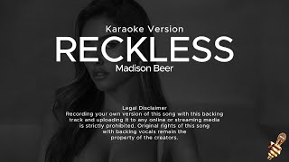 Madison Beer  Reckless Karaoke Version [upl. by Harbard423]