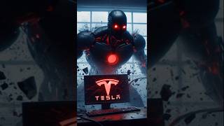 Tesla Robots are dangerous💀 tesla teslarobot elonmusk aigenerated aivideo [upl. by Imot824]