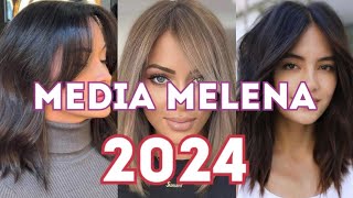 50 CORTES MEDIAS MELENAS 2024 👌✂️ ESTILOS media MELENA PARA mujeres [upl. by Selwin77]