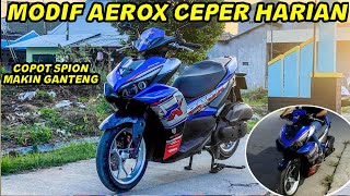 DOWNSIZE SHOCK AEROX 240CC‼️MAKIN GANTENG DAN NYAMAN DIPAKE HARIAN😍 [upl. by Ahsienel]