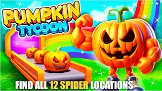 PUMPKIN TYCOON MAP FORTNITE CREATIVE  FIND ALL 12 SPIDER LOCATIONS [upl. by Venetis]