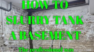 how to do basement slurry tanking thermo insulation boarding the professional way for 20 years [upl. by Oetomit]