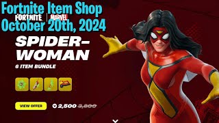 🌟 Fortnite Item Shop  NEW SpiderWoman Skin [upl. by Sucramed685]