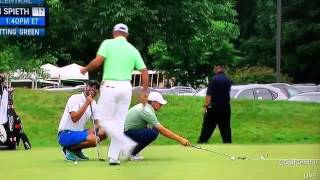 Jordan Spieth Putting Drill July 2015 [upl. by Oizirbaf]