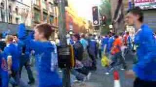 Rangers fans in Manchester  May 2008 [upl. by Initsed54]