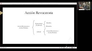 Clase 12 Acción Revocatoria o Pauliana [upl. by Prichard]