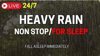 Rain Sounds For Sleeping Instantly Fall Asleep With Rain Sound And Thunder [upl. by Novello]