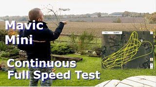 DJI Mavic Mini Continuous Full Throttle Distance amp Flight Time Test [upl. by Innattirb]