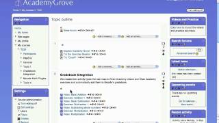 Moodle Gradebook integrated with a Clone of Khan Academy [upl. by Sotnas]