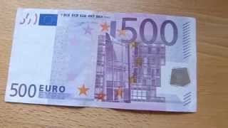 500 EURO banknote review [upl. by Janette162]