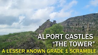 Alport Castles Scramble  The Tower  A lesser know scramble Peak District UK [upl. by Notsob555]