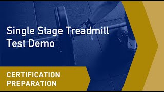 Single Stage Treadmill Test Demo [upl. by Audrey]