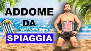 ADDOMINALI DEFINITI DA SPIAGGIA  scheda completa [upl. by Marienthal]