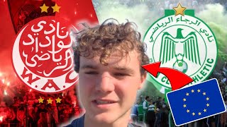 EUROPEAN FAN in MOROCCO for CASABLANCA DERBY  Vlog [upl. by Fanchie]