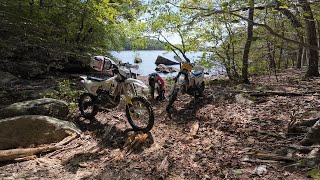 Hitting Some Trails in Maine  Husky FE450 [upl. by Jennine]