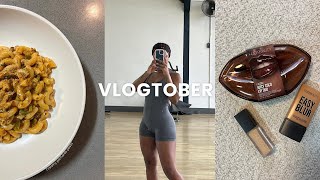 VLOGTOBER EP3  EVENTS GYM CREAMY PILCHARDS PASTA GROOVE NEW MAKE UP [upl. by Renaxela37]