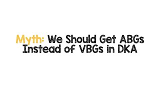 VBG vs ABG in DKA [upl. by Attaynik]