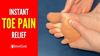 Instant Toe Pain Relief 4 Really Easy Ways [upl. by Ennaerb]