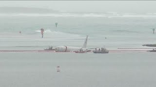 Investigators in Hawaii trying to determine how Navy plane ended up in the water [upl. by Vin337]